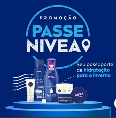 Promoção Passe NIVEA - Compre R$ 50 reais em Produtos Nivea e Concorra