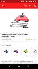 Vassoura Magica Feiticeira 360° Dobrável 3 Em 1 - R$27