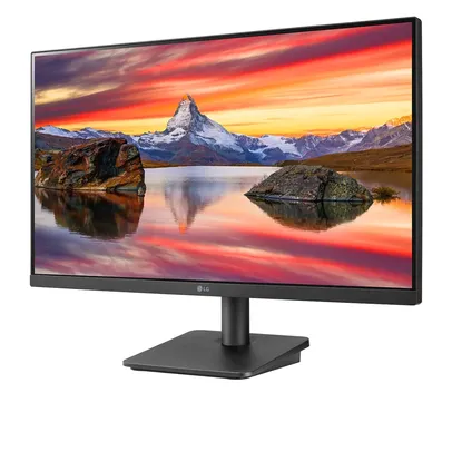 Monitor LG 23.8" Full HD, LED IPS, 75 Hz, 5ms, FreeSync, HDMI, VGA, 24MP400-B, Preto