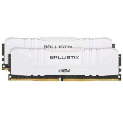 Memória Crucial Ballistix Sport LT, 16 GB (2X8), 2666MHz, DDR4, CL16, Branca - BL2K8G26C16U4W