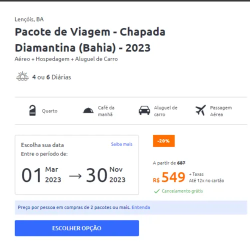 Imagem na descrição da promoção