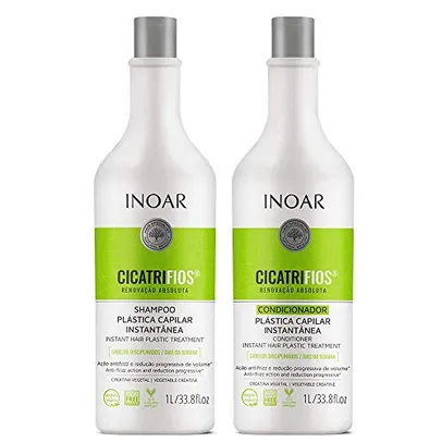 (REC)Kit CicatriFios Plástica Capilar Shampoo e condicionador 2x1L, Inoar