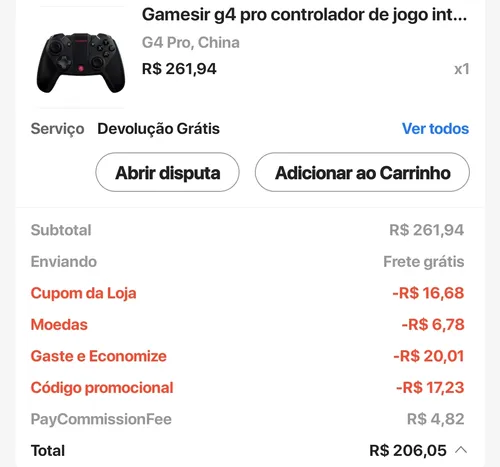 Imagem na descrição da promoção