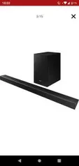 [R$980 com Ame] Soundbar Samsung Com 2.1 Canais, 320w, Som Surround, Bluetooth E Subwoofer Sem Fio Hw-r550/zd - R$999