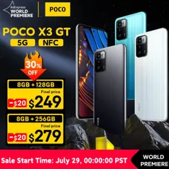 Smartphone POCO X3 GT 8GB 128GB | R$1352