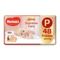 Fralda Huggies Turma da Mônica Supreme Care Mega P - 48 Unidades