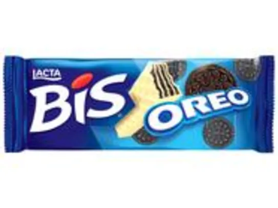 Barra de Chocolate Bis Oreo Branco 100,8g Lacta