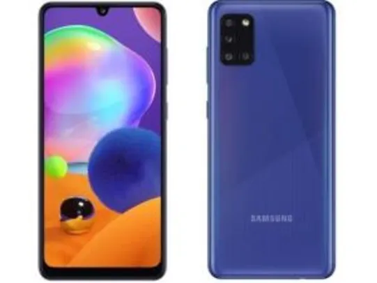 Samsung Galaxy A31 Azul, Tela de 6,4'', 4G, 128GB - R$1782