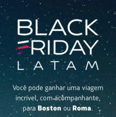 Concorra a 1 viagem para Boston ou Roma.