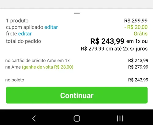 Imagem na descrição da promoção