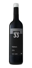 Vinho Argentino Tinto Latitud 33º Malbec Mendoza 750ml | R$34