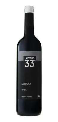 Vinho Argentino Tinto Latitud 33º Malbec Mendoza 750ml | R$34