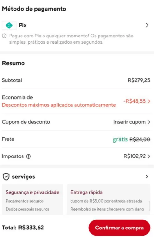 Imagem na descrição da promoção