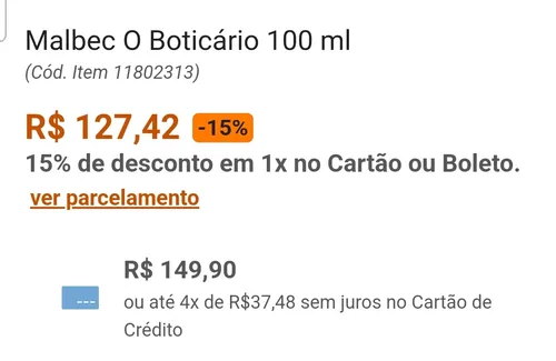 Imagem na descrição da promoção