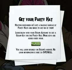 [STEAM] [DLC] Payday 2 -Hoxton housewarming party hat DLC Grátis