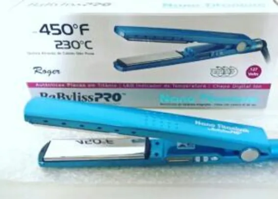 Babyliss Pro Nano Titanium Prancha - Ref 2091-110 V | R$349