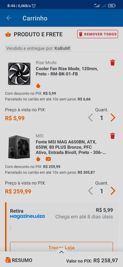 Imagen na descrição da promoção