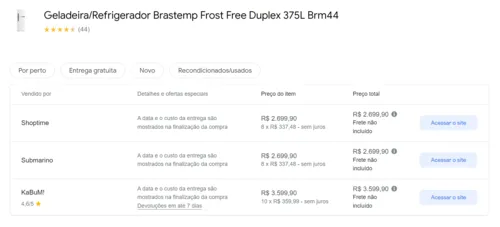 Imagem na descrição da promoção