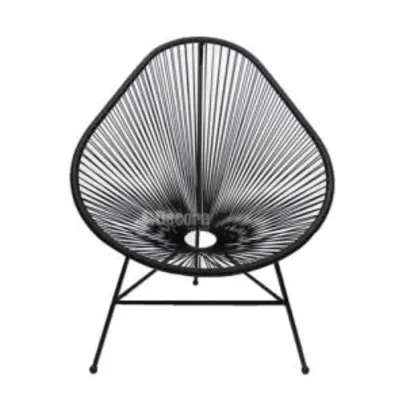 [CC Shoptime] Cadeira Acapulco Preta R$219