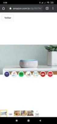 Echo Dot com relógio: Smart Speaker com Alexa - branco | R$449