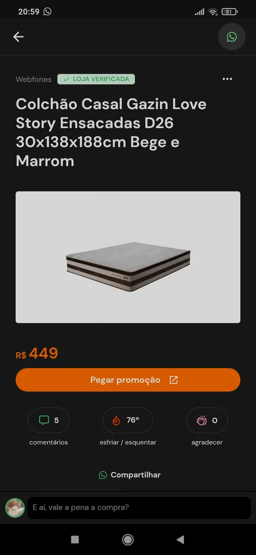 Imagen na descrição da promoção