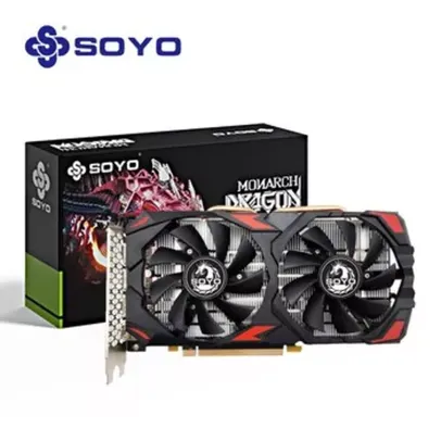 Placa de video SOYO Original Radeon RX580 8G GDDR5 PCIE3.0x16 HDMI DP * 3