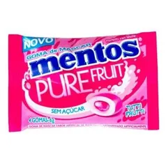 Chiclete Mentos Pure Fruit Tutti Frutti Sem Açúcar 4 Unidades | R$0,86