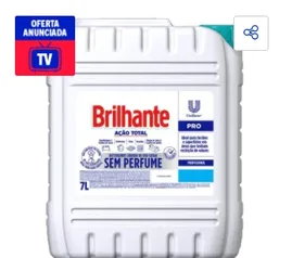 Sabão Líquido Brilhante Ação Total Profissional Sem Perfume 7L - 1 Uni