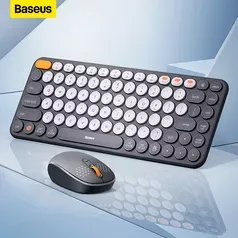 Kit Baseus Teclado Bluetooth + Mouse Bluetooth silencioso 