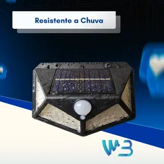 Luminária Solar 100 Leds Resistente a Chuva - Magalu