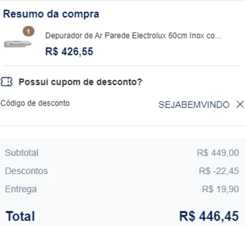 Imagem na descrição da promoção