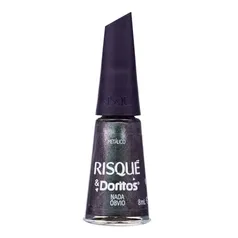 (Regional)Esmalte Cinza Risqué & Doritos Nada Óbvio Metálico 8ml