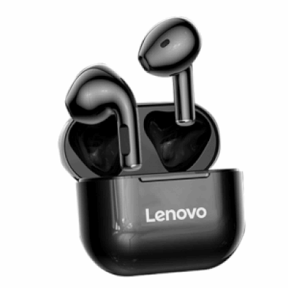 Saindo por R$ 24,97: Fone Bluetooth Lenovo LP40 TWS Branco/Preto | Pelando