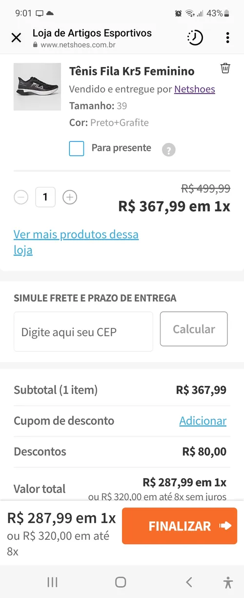 Imagem na descrição da promoção