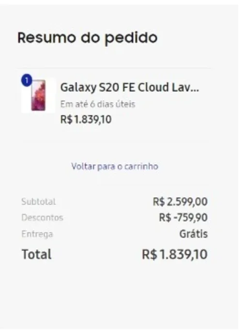 Imagem na descrição da promoção