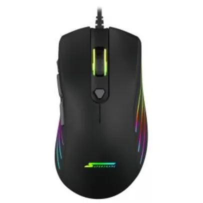Mouse Gamer SuperFrame, BIG BOSS, 12000 DPI, RGB, 7 Botões, Black, Sensor Pixart 3360 - R$149