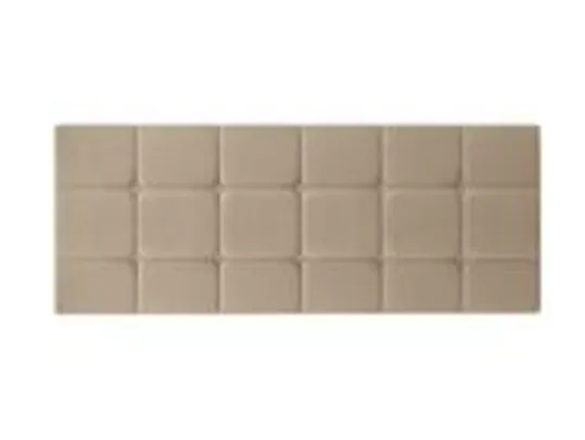 Cabeceira de Cama Estofada / Almofadada Cama Box Queen 1,60 x 55 Painel Calipha / Bia Areia