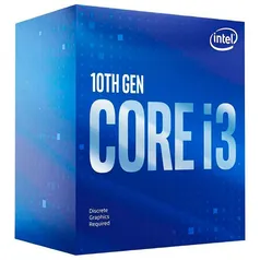 Processador Intel Core i3-10100F, 3.60GHz - 4.30 GHz Turbo, Cache 6MB,