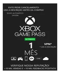 [ leia descrição] Xbox Game Pass Ultimate 1 Mês - R$ 26,4