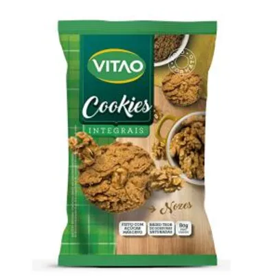 Cookies Integrais Nozes Vitao 80G( min.3) | R$2,90
