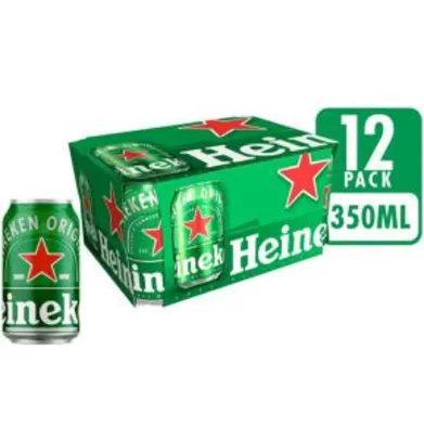 [MAGALUPAY=R$28,50] Cerveja Heineken 350ml - 12 latas