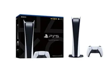 Console Playstation 5 Sony, SSD 825GB, Controle sem fio DualSense, Edição Digital, Branco - 1214B