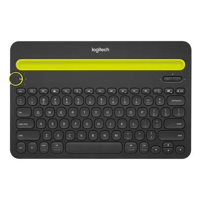 Teclado sem fio Logitech K480 com Suporte Integrado para Smartphone e Tablet, Bluetooth Easy-Switch