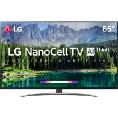 Smart TV LED NanoCell LG 65'' 65SM8600 UHD 4K 120HZ + Smart Magic | R$5.499