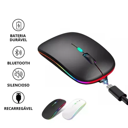 Foto do produto Mouse Sem Fio Usb Bluetooth Notebook Computador: Estilo - Dk