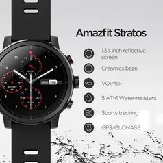 AMAZFIT STRATOS Smartwatch 4Gb memória  GPS/GLONASS