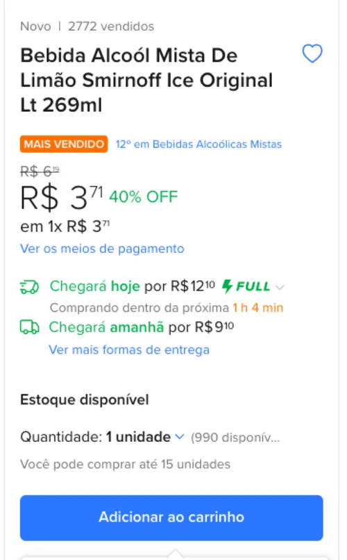 Imagem na descrição da promoção