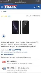 iPhone XR Apple Preto 128GB