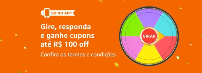 [App | Selecionados] Gire a roleta e responda e ganhe cupons