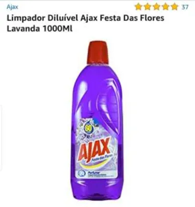 Limpador Diluível Ajax Festa Das Flores Lavanda 1000Ml R$6